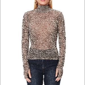 AFRM Zadie Semi Sheer Turtleneck